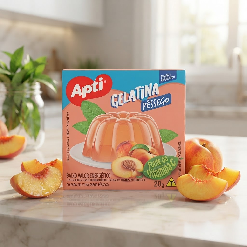Gelatina de Melocotón Apti, 20g