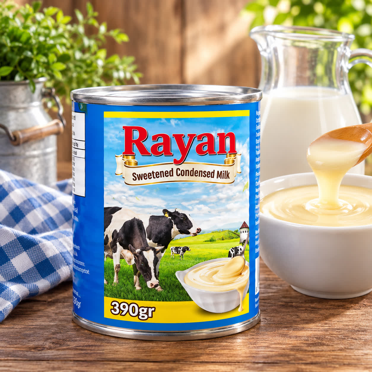 Leche Condensada Rayan, 390g
