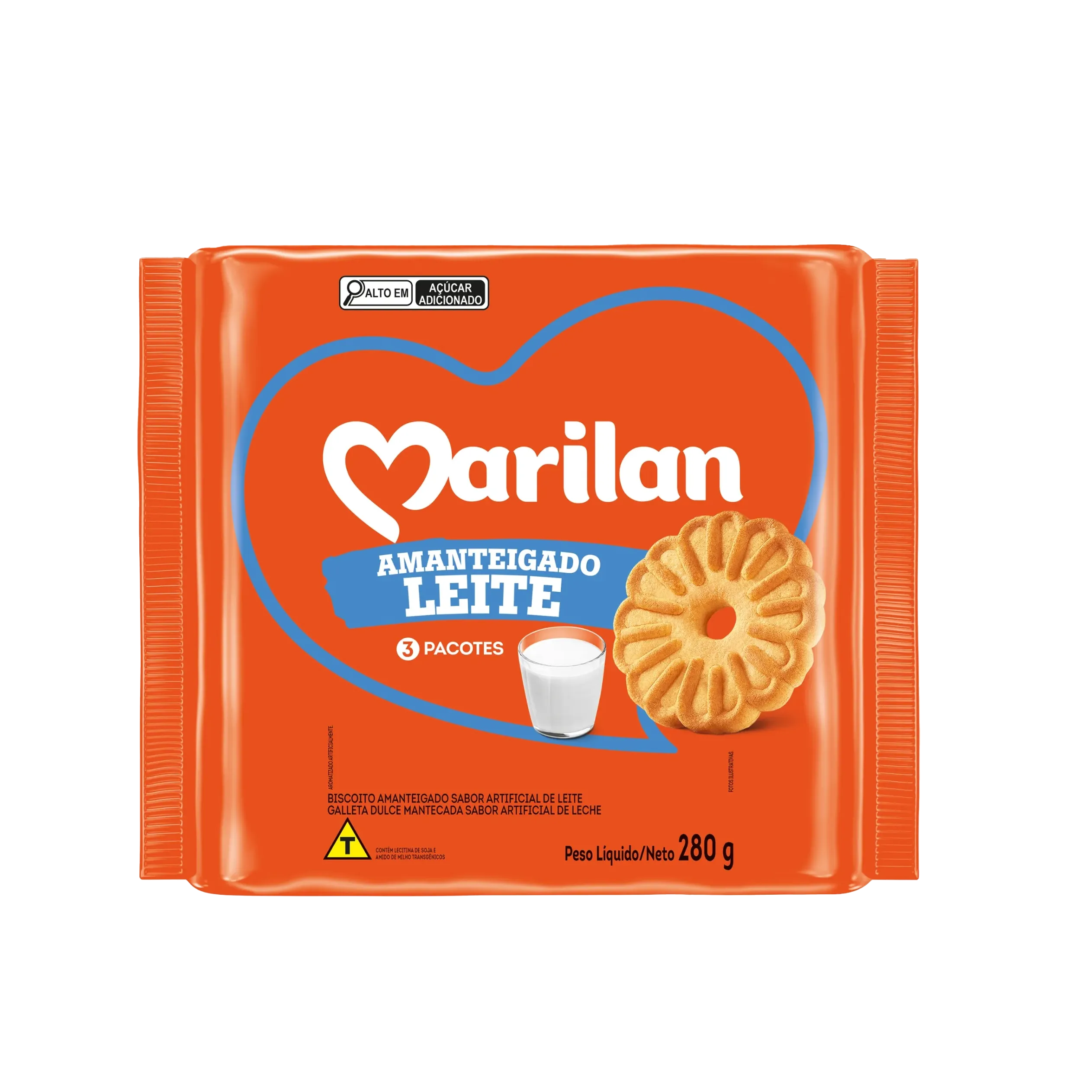 Galletas Amanteigado de Leche, 280g
