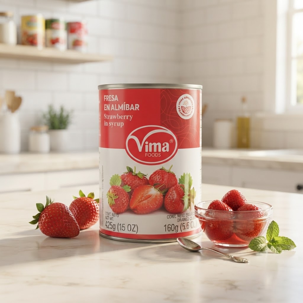 Coctel de Fresa en Almibar, Vima, 425g