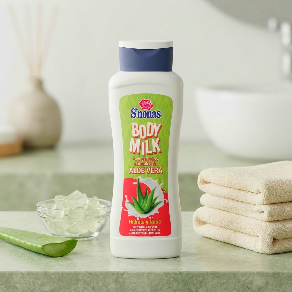 Crema de Piel de Aloe Vera S´nonas, 500 ml