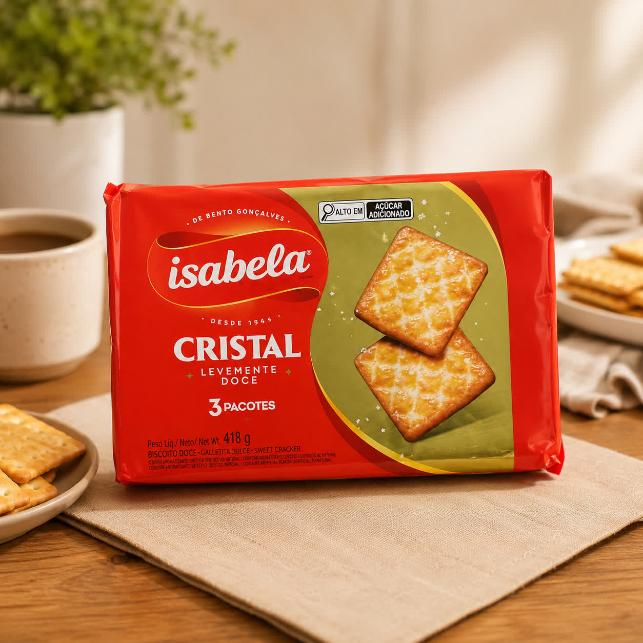 Galletas Cracker Dulce Cristal, 414g