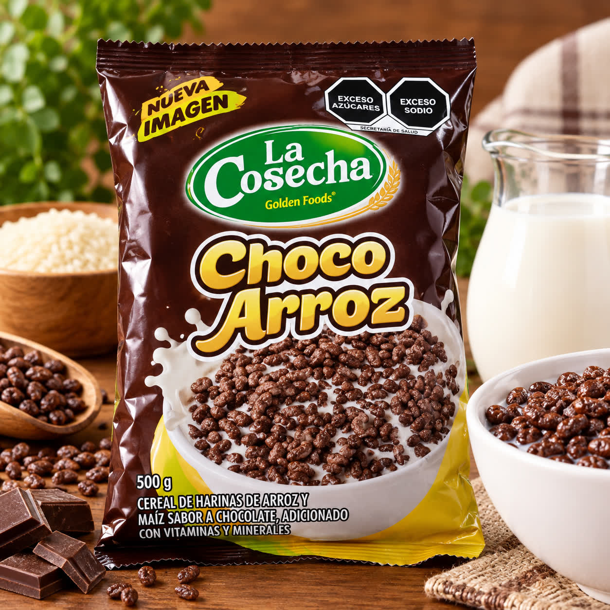 Cereal de Arroz con Chocolate , 500g