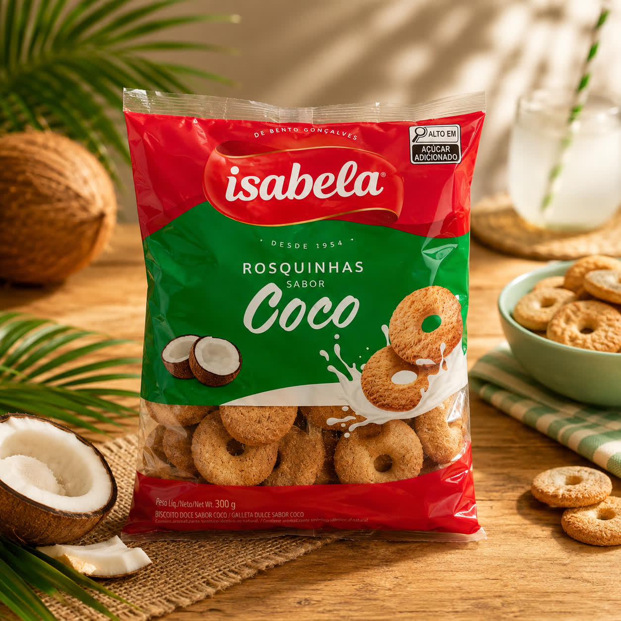 Galletas Rosquillas de Coco, 300g
