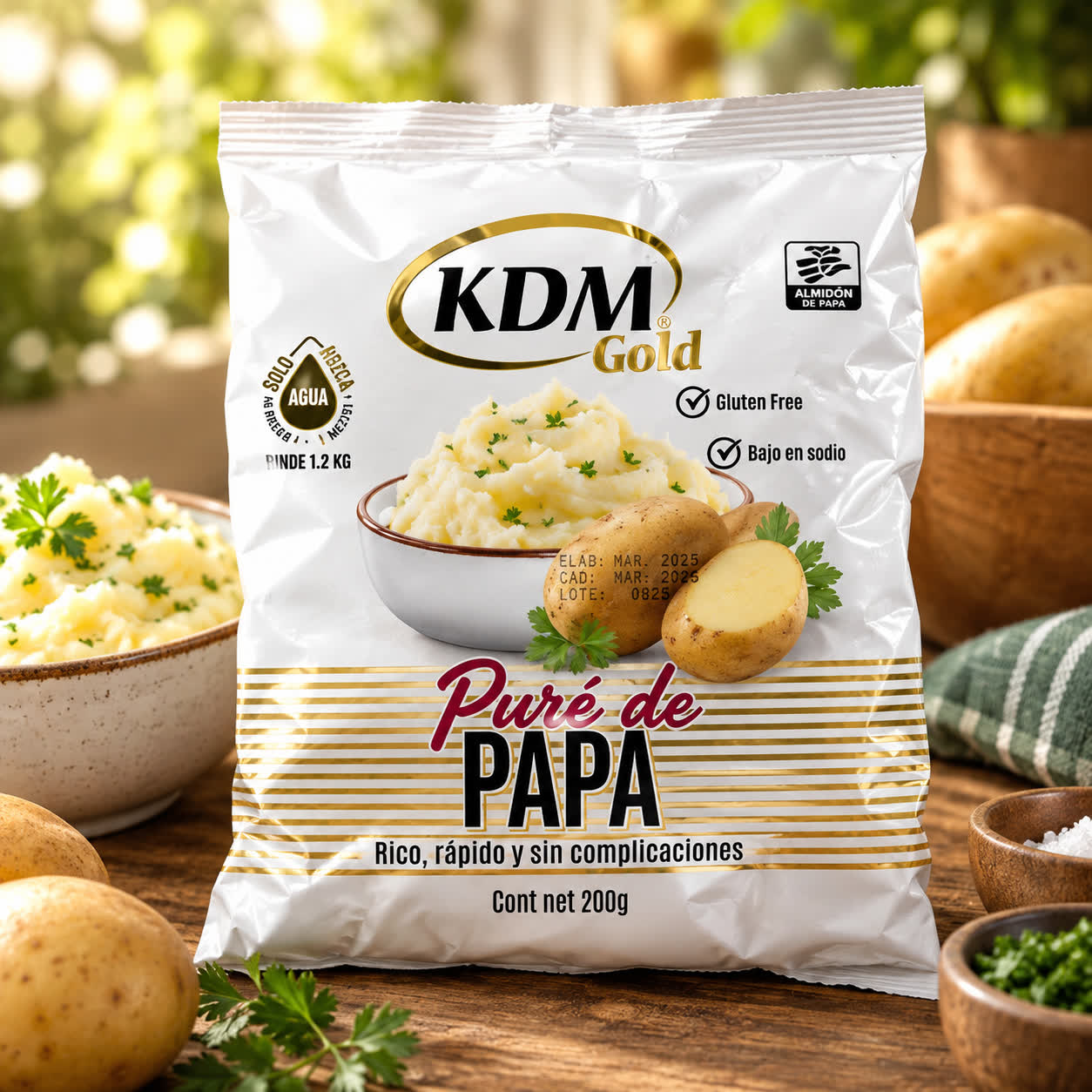 Pure de Papas Instantáneo KDM, 200g