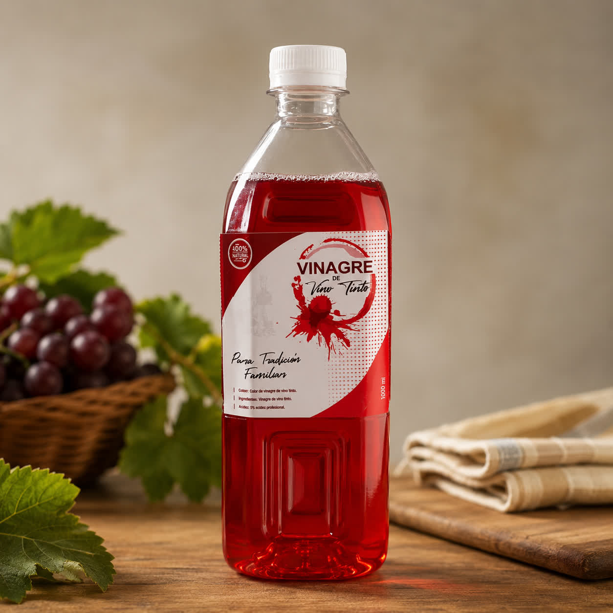 Vinagre de Vino Tinto, 1LT
