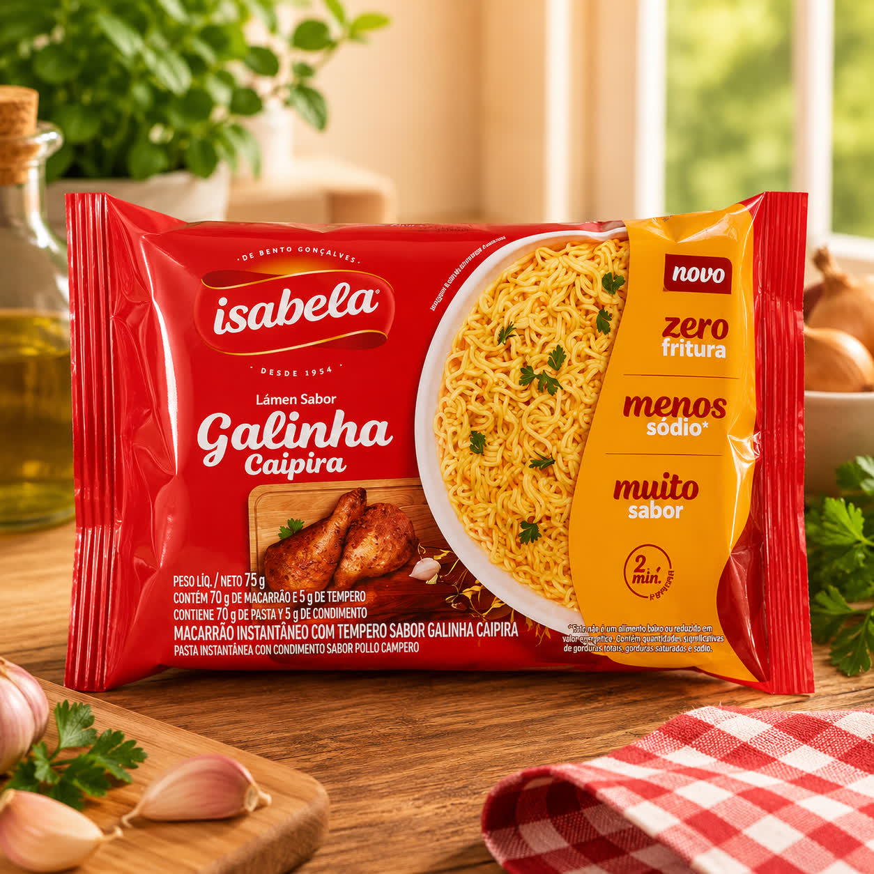 Sopa Instantánea de Pollo Campero Isabela, 75g