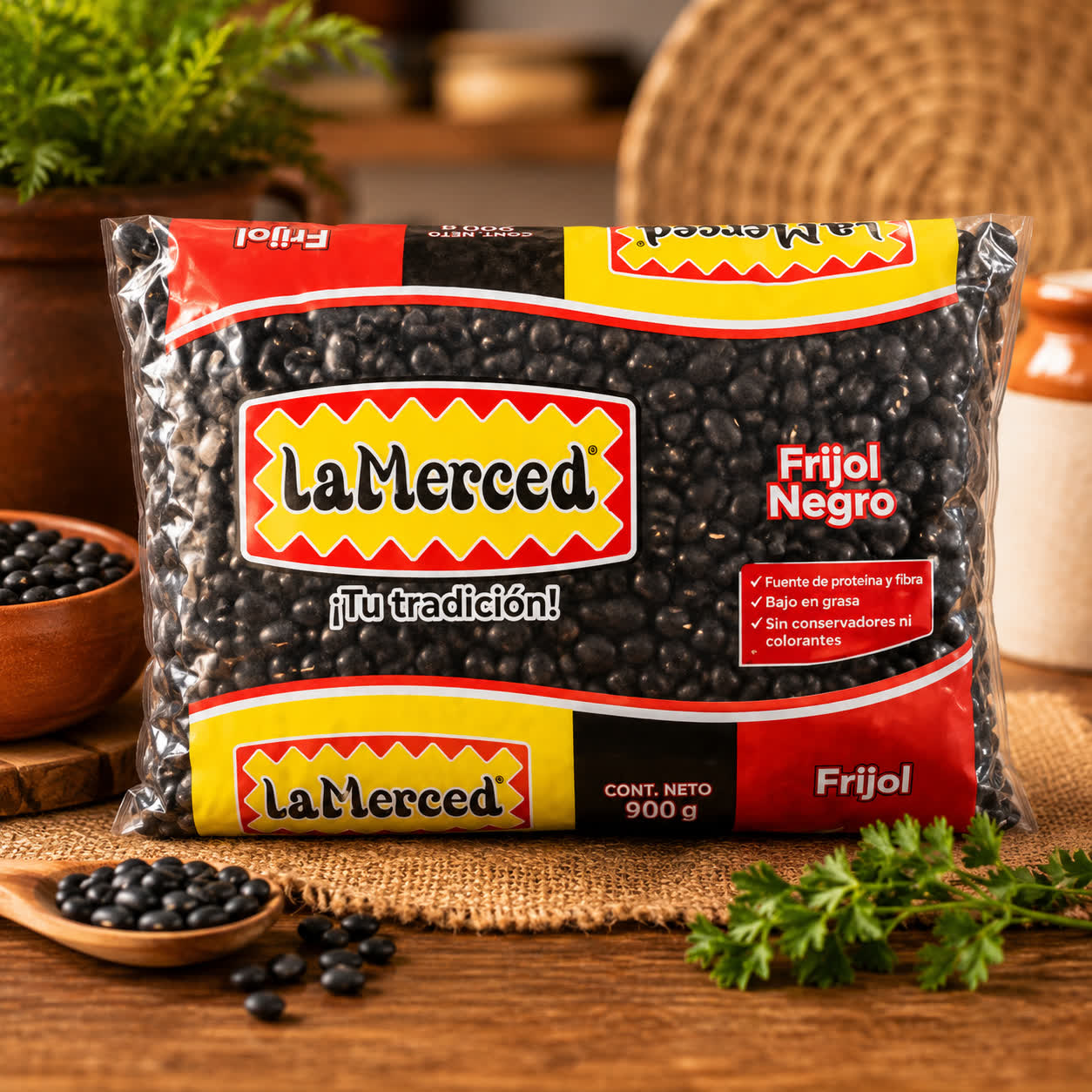 Frijoles Negros La Merced, 500g