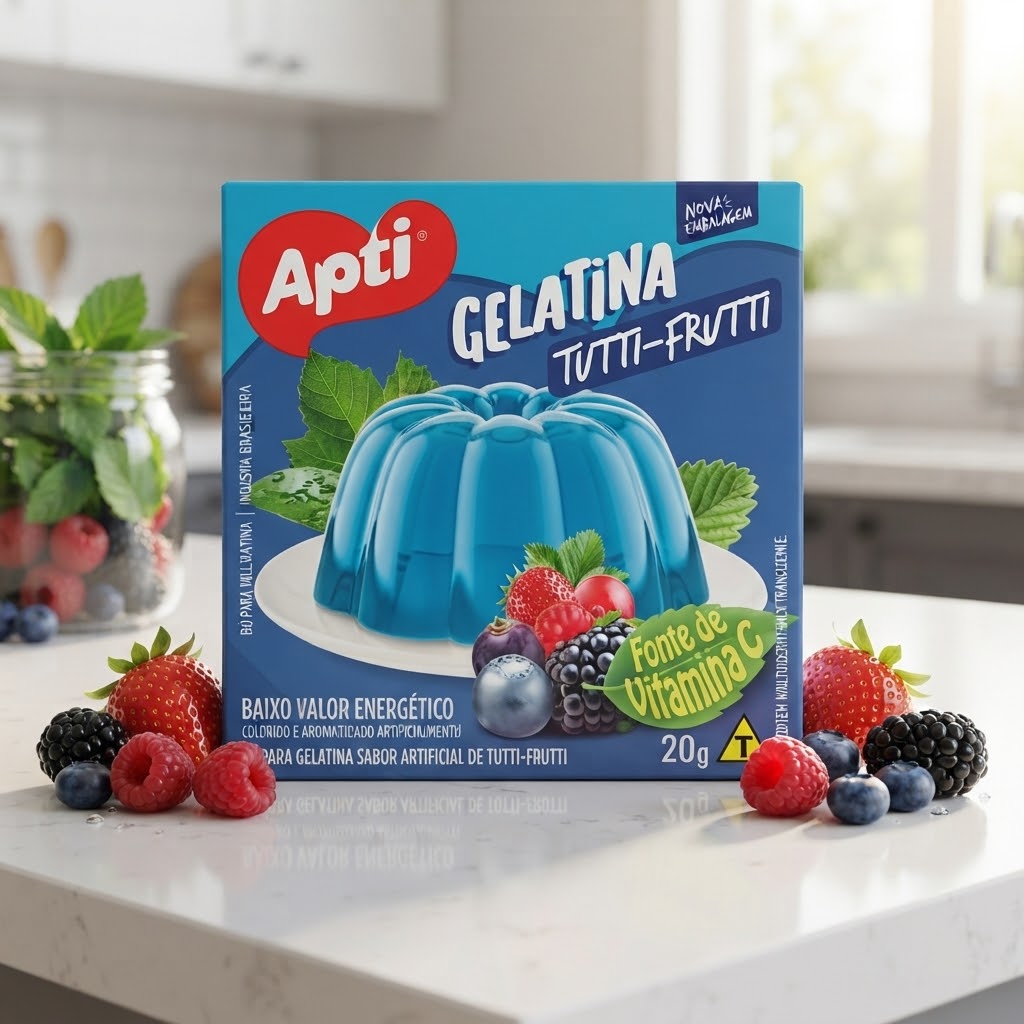 Gelatina de Tuti Fruti Apti, 20g