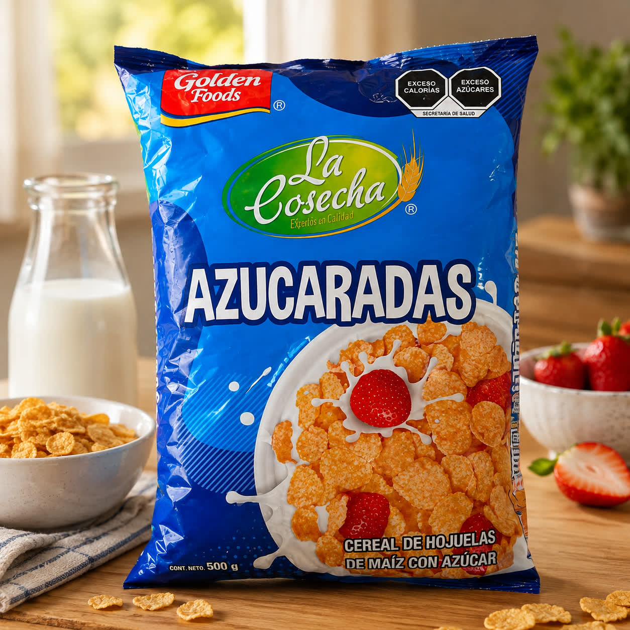 Cereal de Hojuelas de Maíz Azucarado, 500g
