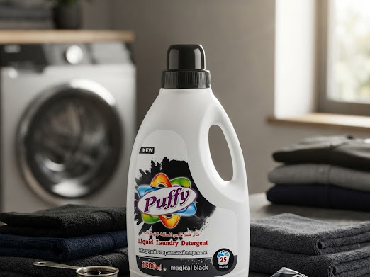 Detergente Líquido para Ropa Negro Mágico Puffy, 1.5LT