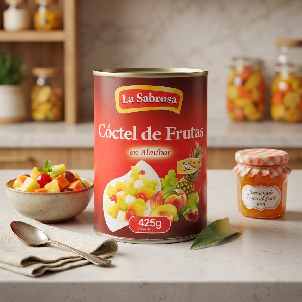 Coctel de Frutas en Almibar La Sabrosa, 425g