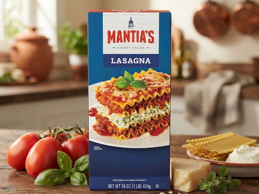 Lasaña Pasta Mantias, 454g
