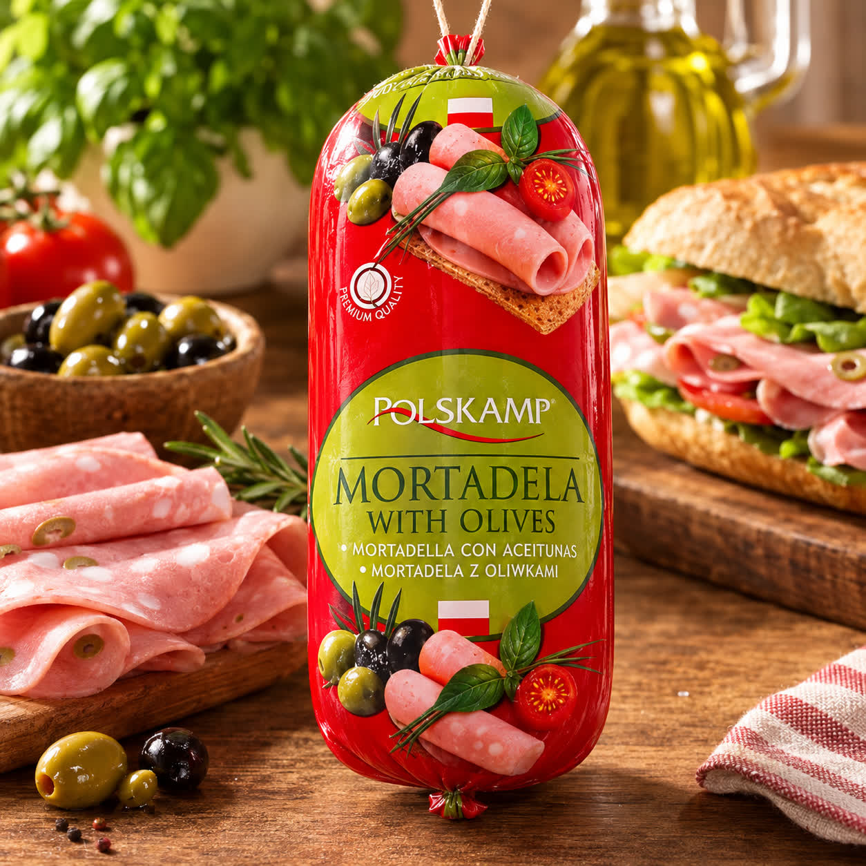 Mortadella con Aceitunas Polskam, 400g