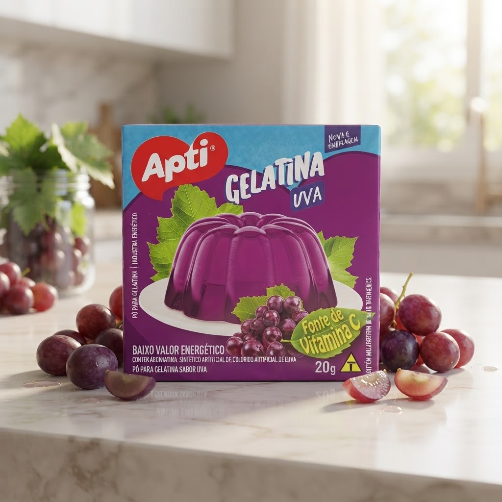 Gelatina de Uva Apti, 20g