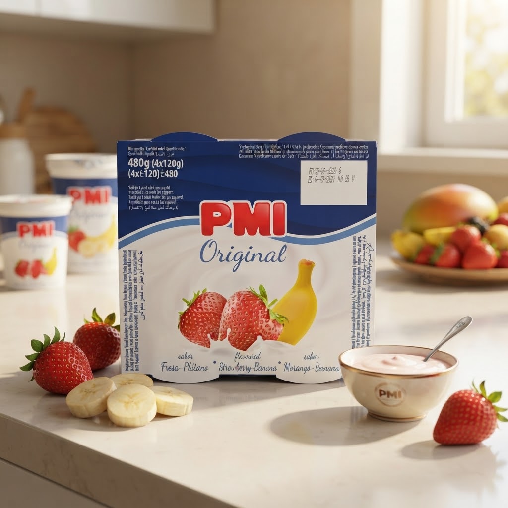 Yogurt PMI de Fresa-Plátano, Pack 4u