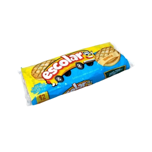 GALLETAS ESCOLARES DE VAINILLA 22g (PACK DE 12U)